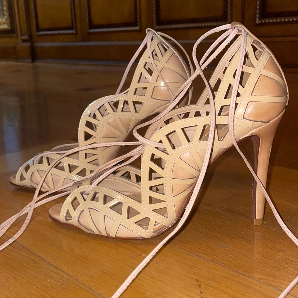 SCHUTZ Lacey nude heels